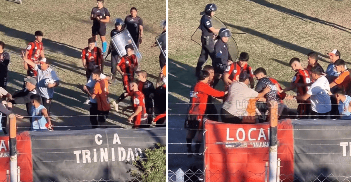 Futbol:Trinidad vs. Aberastain: el partido terminó con incidentes Futbol:Trinidad vs. Aberastain: el partido terminó con incidentes