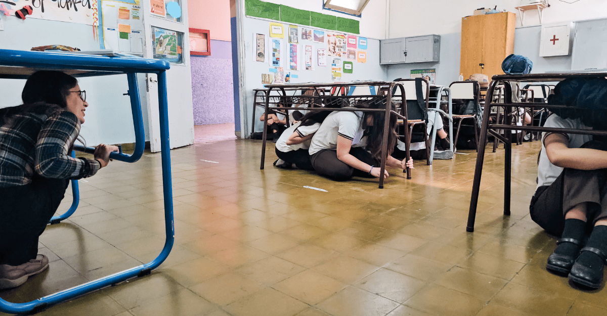 San Juan hizo historia con el primer simulacro simultáneo en todas las escuelas