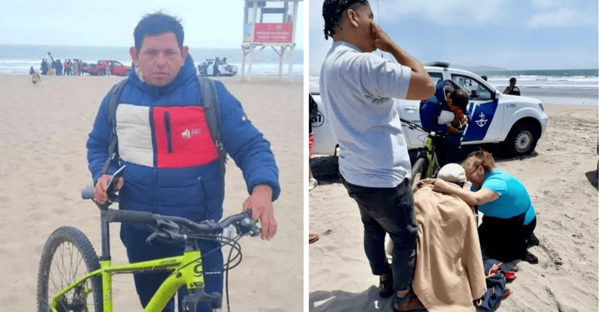 La Serena: un ciclista rescató a cuatro hermanos sanjuaninos arrastrados por el mar