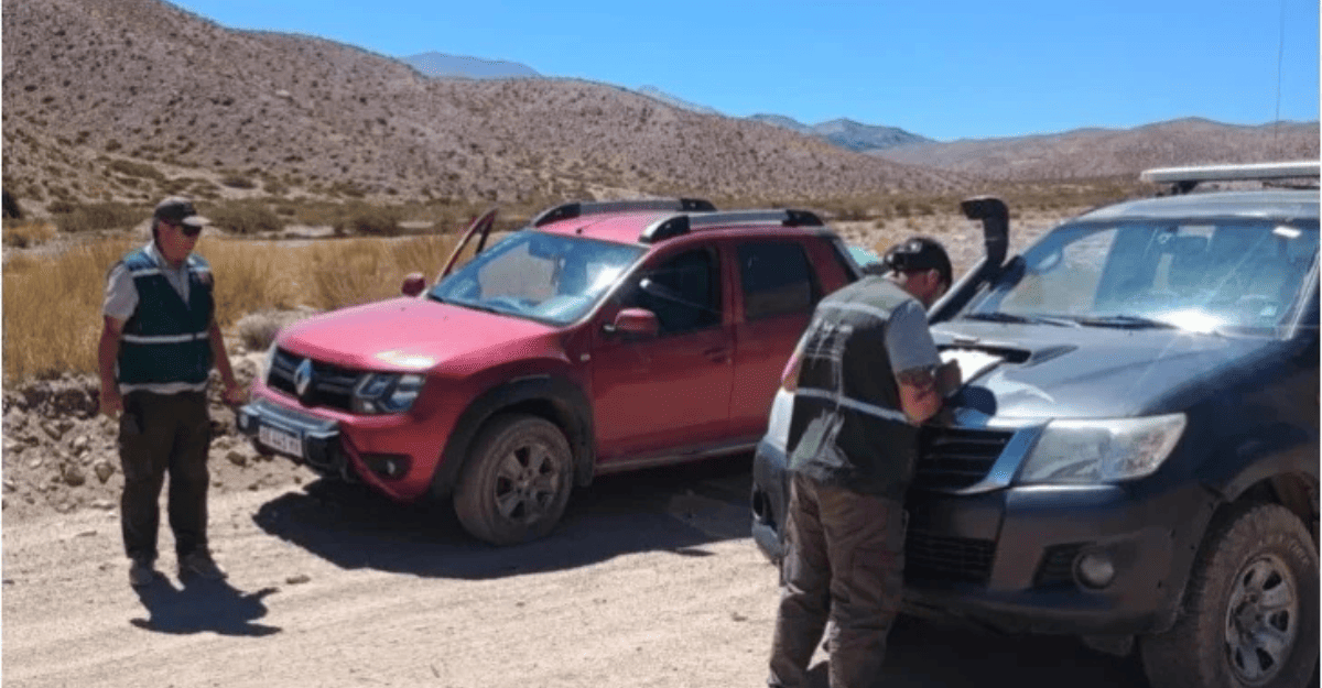 Interceptan cazadores ilegales en Iglesia con un suri y una liebre cazados