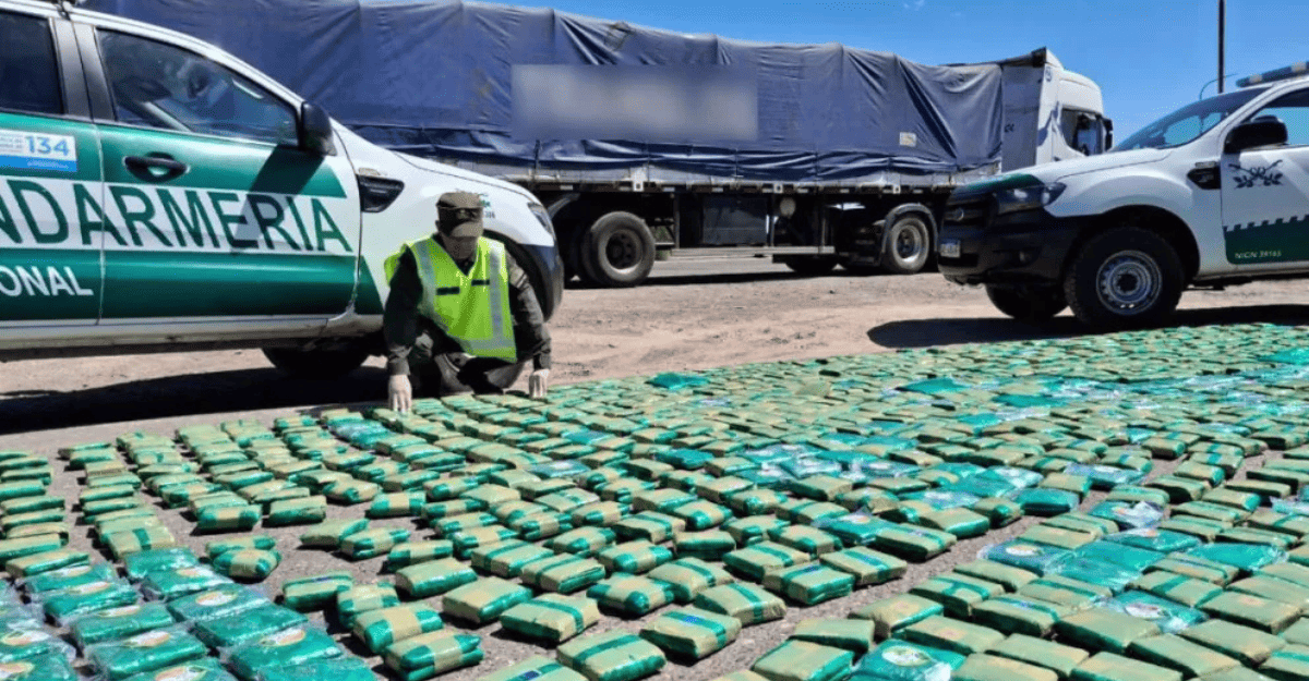 Camión jujeño detenido con 300 kg de coca interceptado en Caucete Camión jujeño detenido con 300 kg de coca interceptado en Caucete