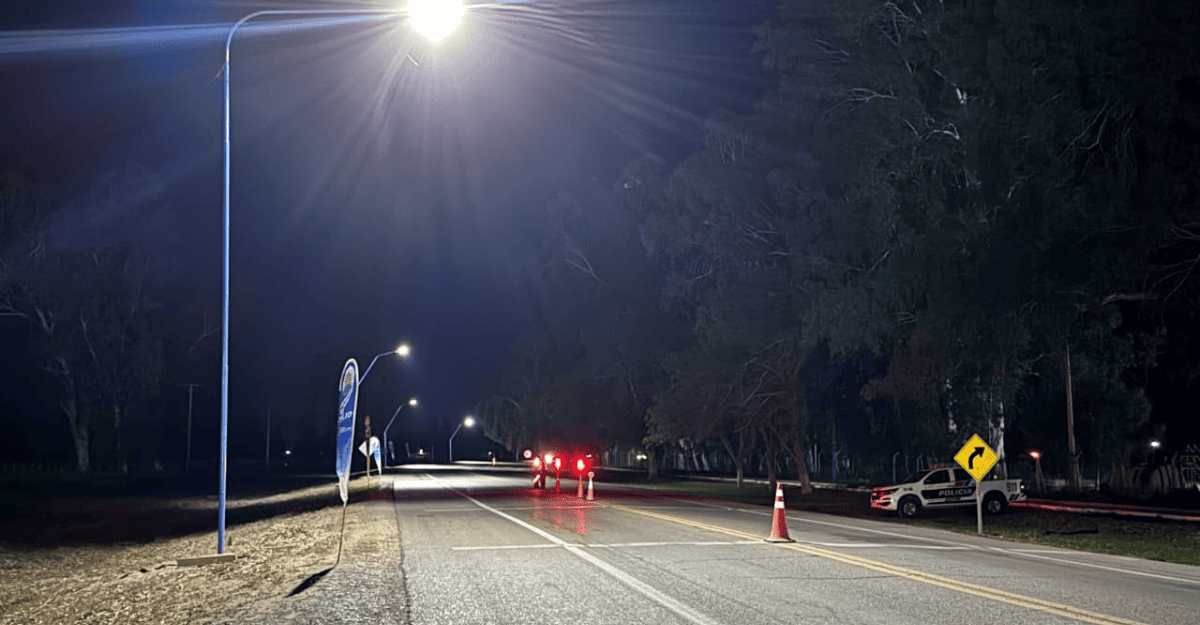 Más seguridad vial en la Ruta 20: 9 de Julio inauguró nueva iluminación LED