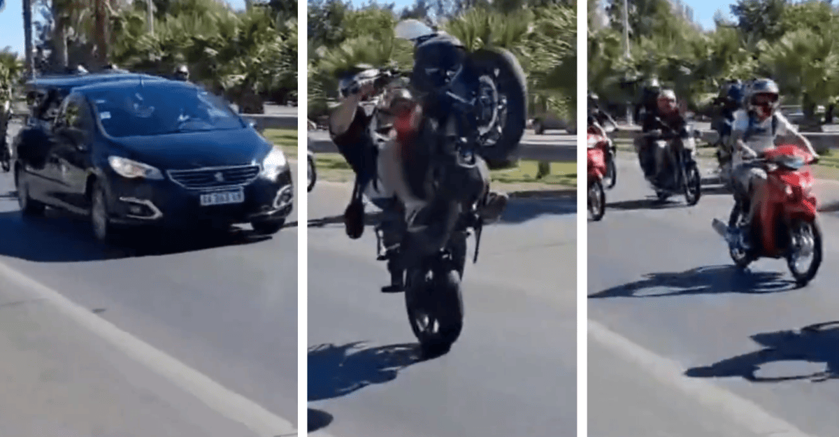 Una caravana motociclista acompañó el último adiós a Axel Barrera
