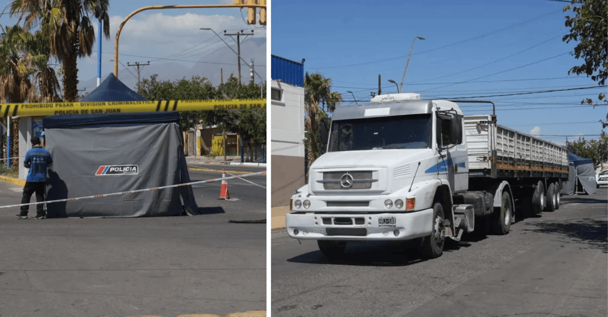 Tragedia en Pocito: una ciclista murió tras ser embestida por un camión Tragedia en Pocito: una ciclista murió tras ser embestida por un camión