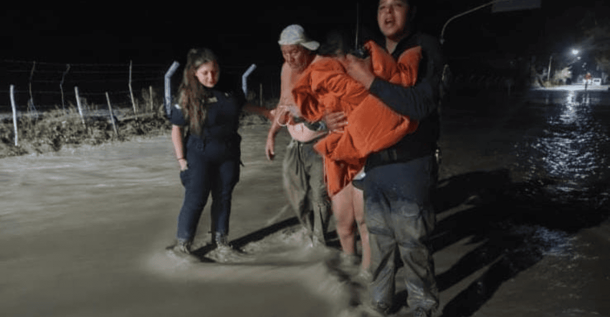 Impactante operativo de rescate en Ruta 12: 52 personas fueron salvadas tras el desborde del río en Zonda Impactante operativo de rescate en Ruta 12: 52 personas fueron salvadas tras el desborde del río en Zonda