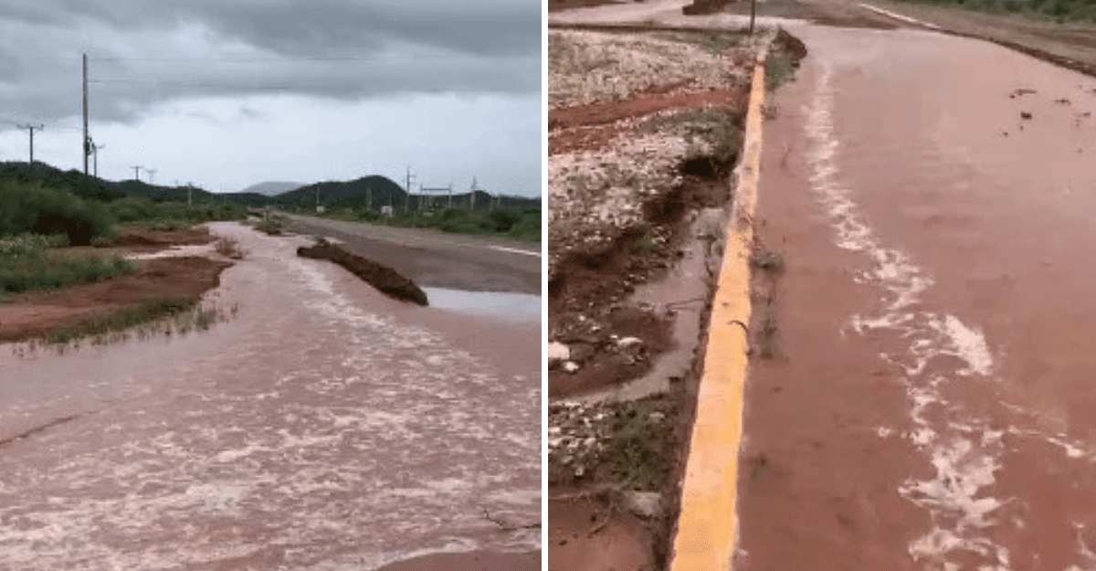 Crecientes afectan la RN150 y RN40 en San Juan; Vialidad pide máxima precaución