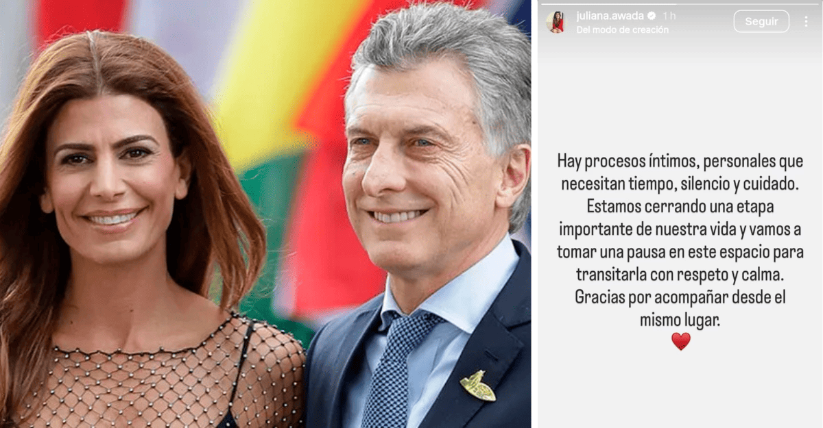 Juliana Awada rompió el silencio: confirmó la separación y anunció una pausa en redes sociales.