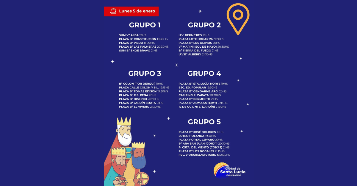 Santa Lucía se prepara para recibir hoy la magia de los Reyes Magos Santa Lucía se prepara para recibir hoy la magia de los Reyes Magos