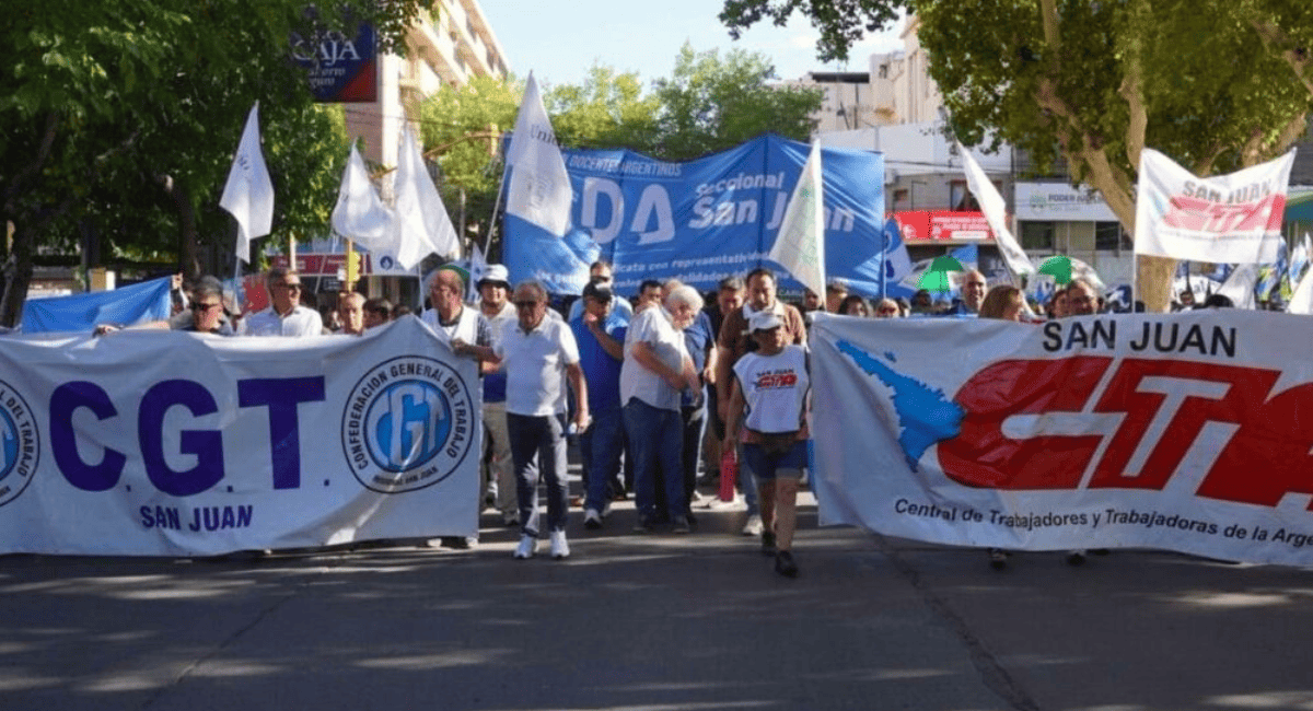 CGT San Juan confirmó su adhesión al paro nacional en rechazo a la reforma laboral.