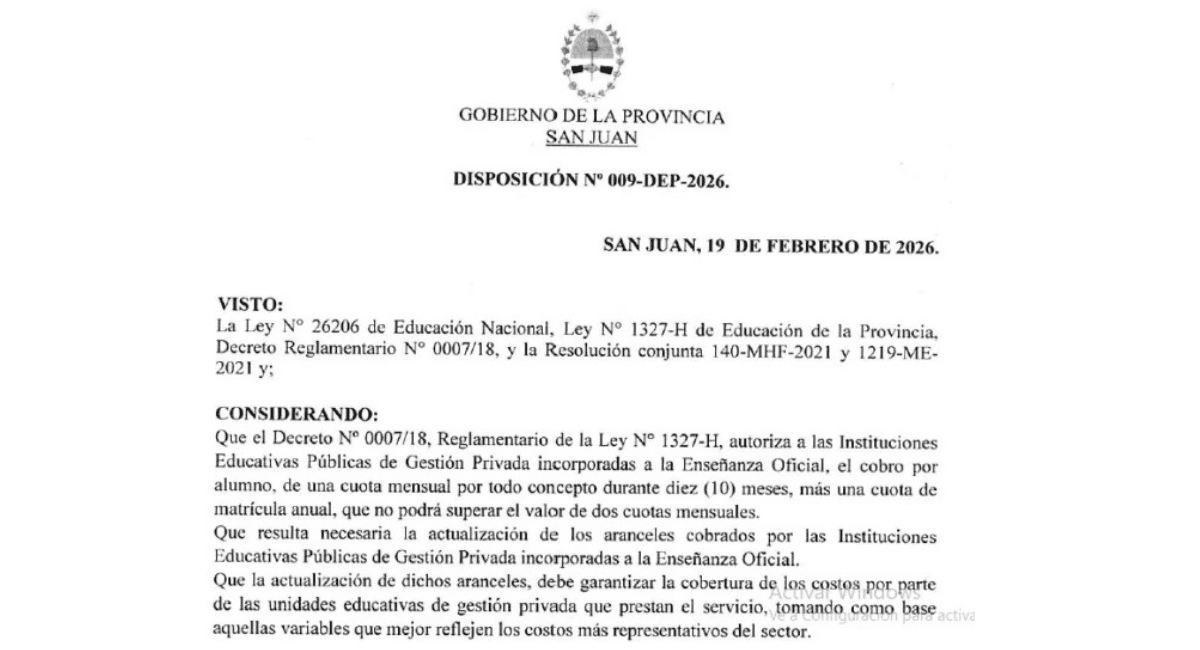 Desde marzo, colegios privados aplicarán un 5,80% de aumento. Desde marzo, colegios privados aplicarán un 5,80% de aumento.