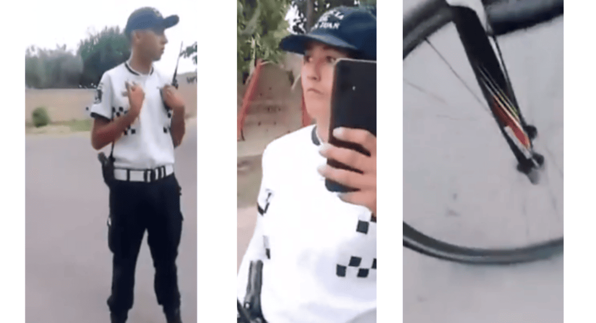 Video viral en Chimbas: policías quisieron incautar una bicicleta porque no tenía bocina ni guardabarros