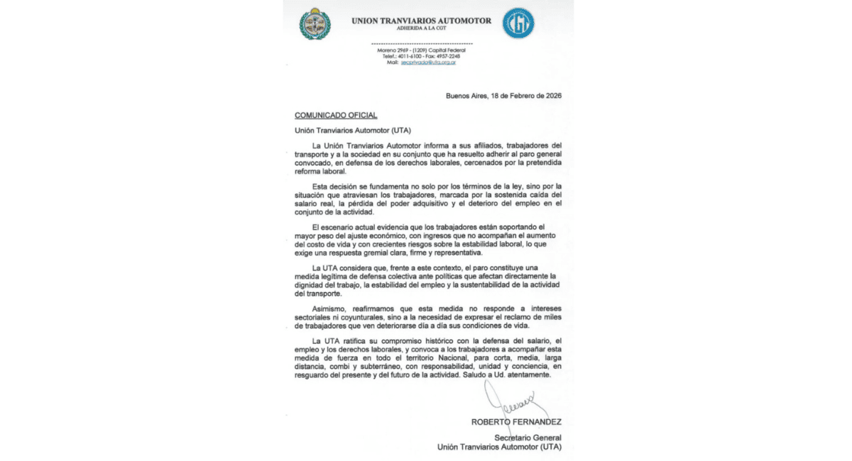 UTA San Juan se suma al paro del jueves: no habrá colectivos. UTA San Juan se suma al paro del jueves: no habrá colectivos.
