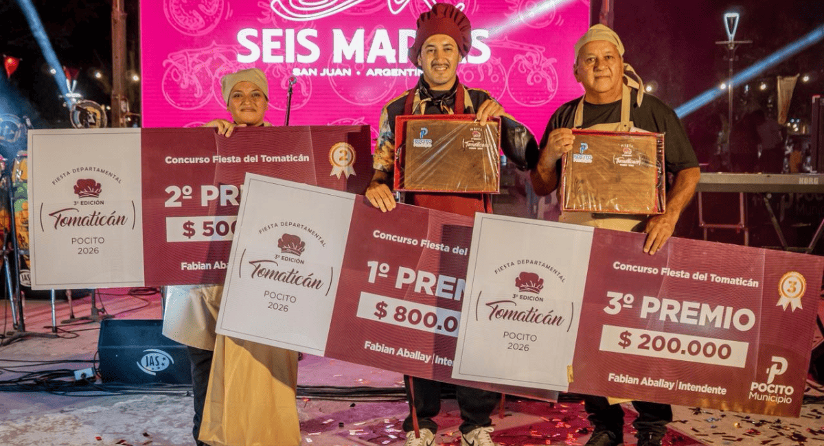 Gran noche en Pocito: Emanuel Alé se consagró Embajador del Tomaticán 2026. Gran noche en Pocito: Emanuel Alé se consagró Embajador del Tomaticán 2026.