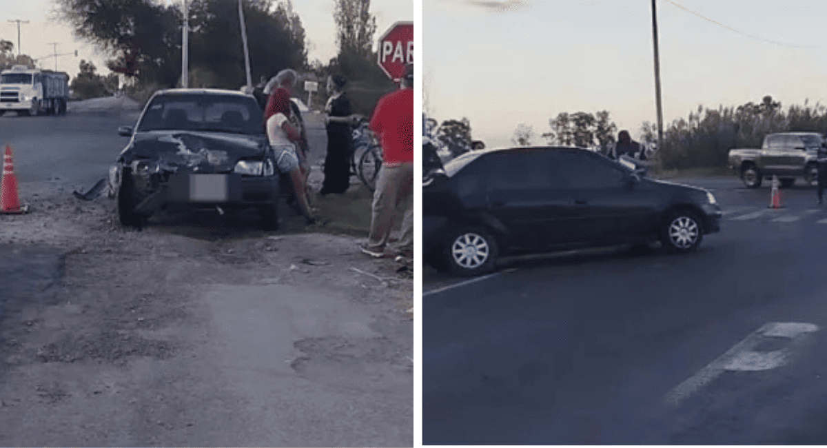 Siniestro vial en Caucete: dos vehículos chocaron en Ruta 20 y calle La Plata