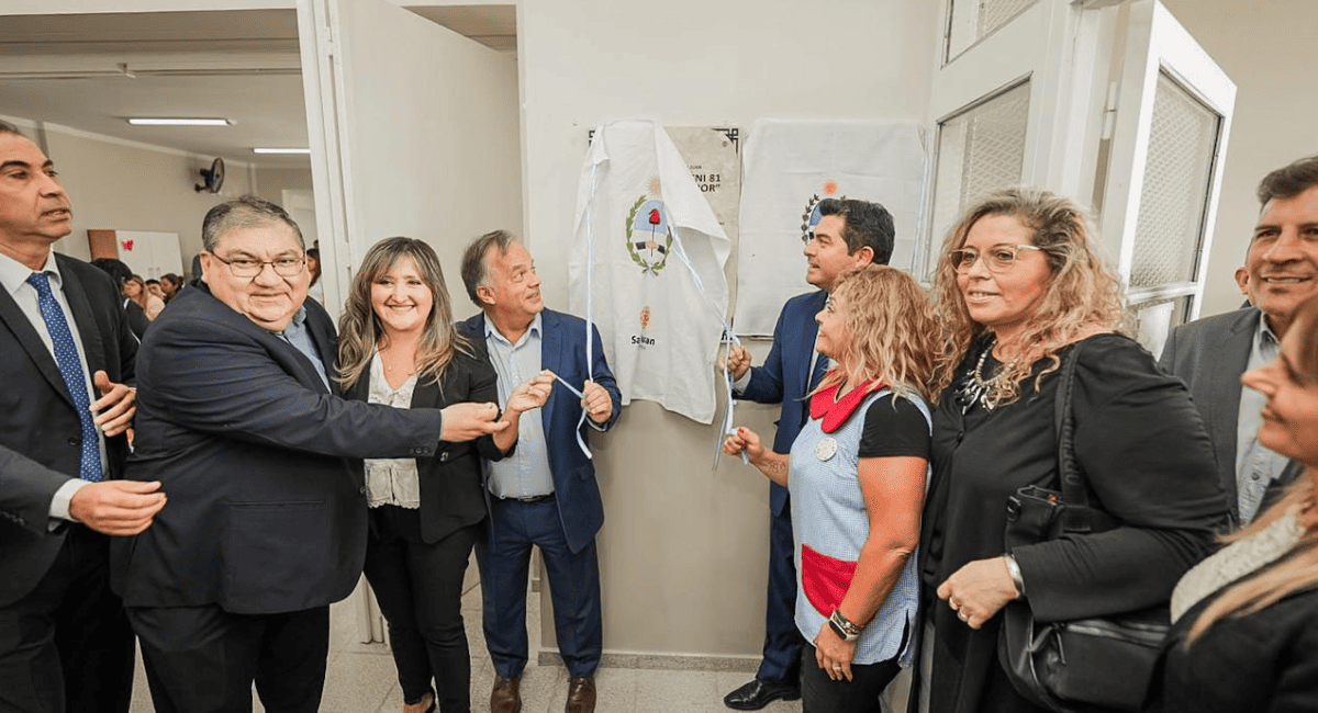 Orrego inauguró la nueva ENI N.º 81 en Ullum, un edificio moderno e inclusivo