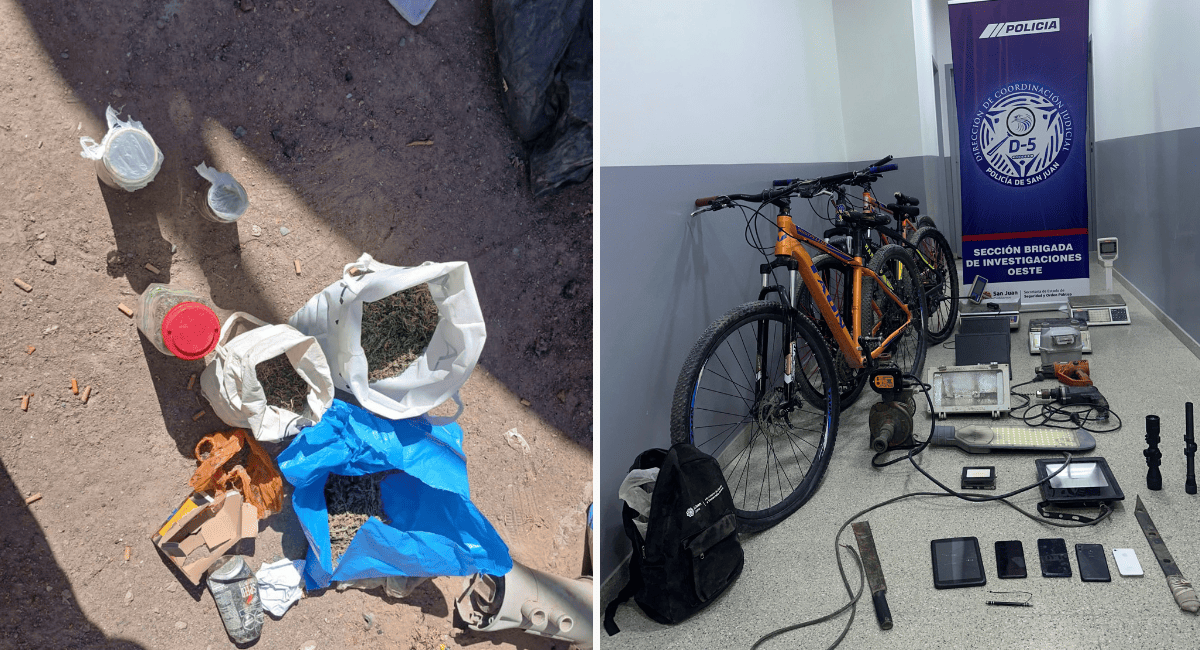 Megaoperativo en Rivadavia: armas, droga y robos