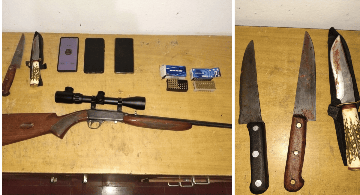 Ullum: tres detenidos por caza furtiva; llevaban guanacos faenados y un arma ilegal.