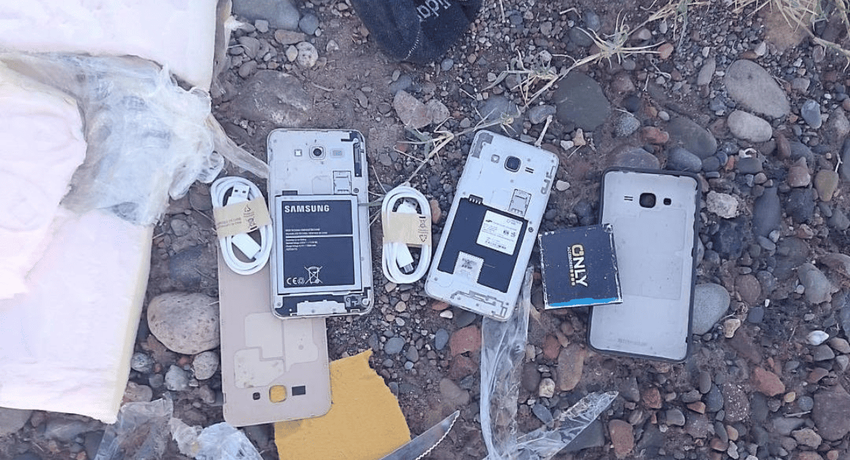 Requisa halló celulares camuflados en el sector externo del Penal de Chimbas Requisa halló celulares camuflados en el sector externo del Penal de Chimbas
