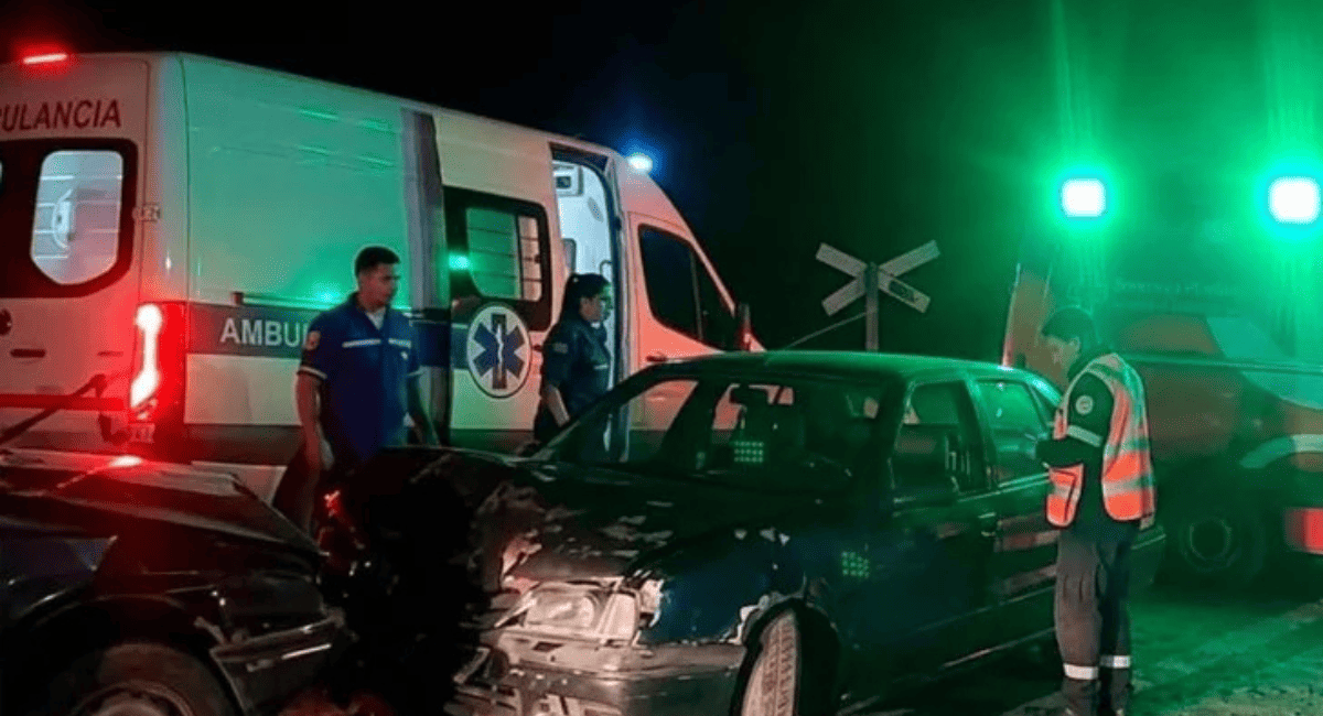 Colisión frontal en Caucete dejó dos heridos