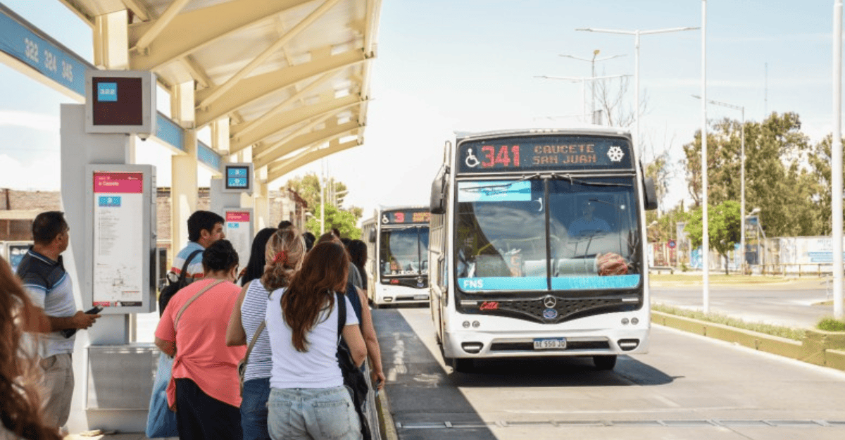 Cómo queda el mapa tarifario del colectivo en San Juan Cómo queda el mapa tarifario del colectivo en San Juan