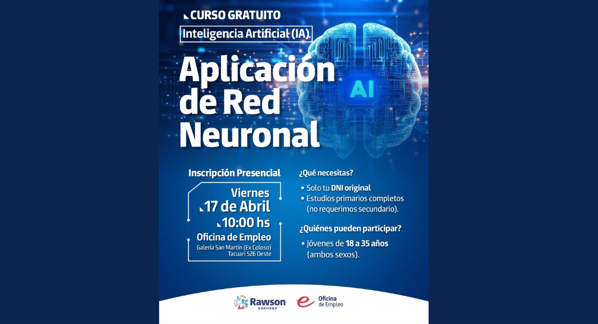 Rawson lanza un curso gratuito de Inteligencia Artificial para jóvenes Rawson lanza un curso gratuito de Inteligencia Artificial para jóvenes
