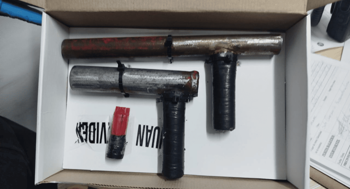 Detienen a un hombre con un arma de fabricación casera en Pocito