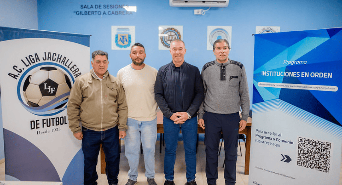 Fabián Martín visitó la Liga Jachallera y anunció la ampliación del programa “Instituciones en Orden”