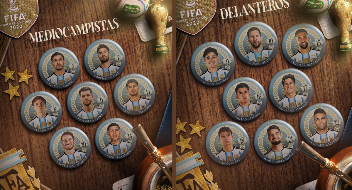 Lista oficial: Conocé los elegidos de la Scaloneta para defender el título Lista oficial: Conocé los elegidos de la Scaloneta para defender el título