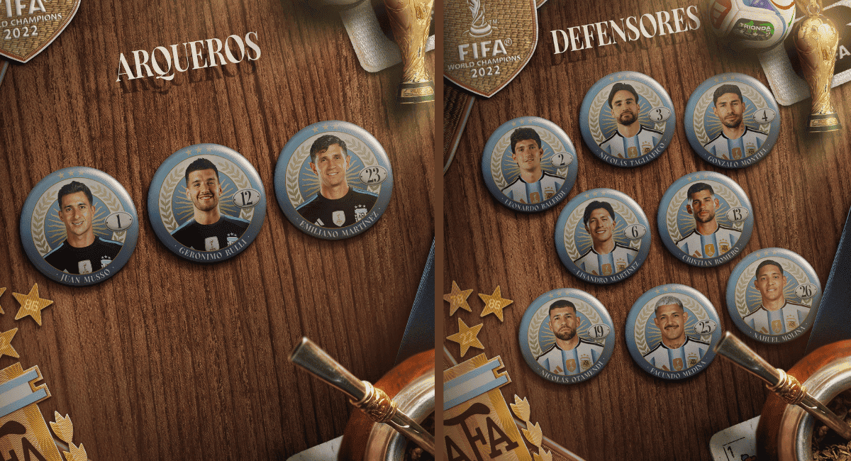 Lista oficial: Conocé los elegidos de la Scaloneta para defender el título Lista oficial: Conocé los elegidos de la Scaloneta para defender el título