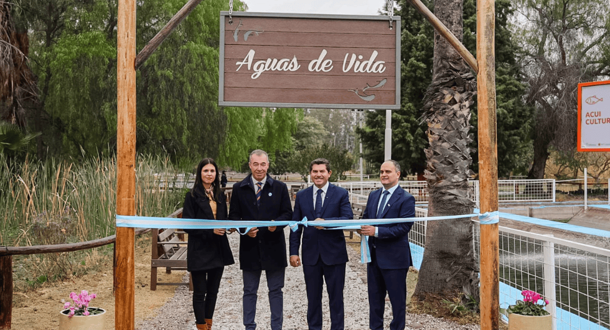 Marcelo Orrego inauguró el sendero “Aguas de Vida” en el Parque de la Biodiversidad.