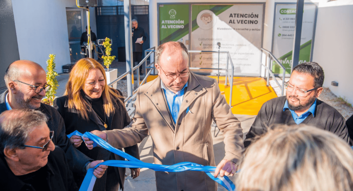Rivadavia se moderniza: inauguraron las nuevas oficinas de Atención al Vecino con sistema digital de reclamos Rivadavia se moderniza: inauguraron las nuevas oficinas de Atención al Vecino con sistema digital de reclamos