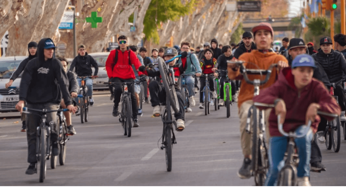 Santa Lucía  fue sede del primer encuentro provincial de Stunt Bike