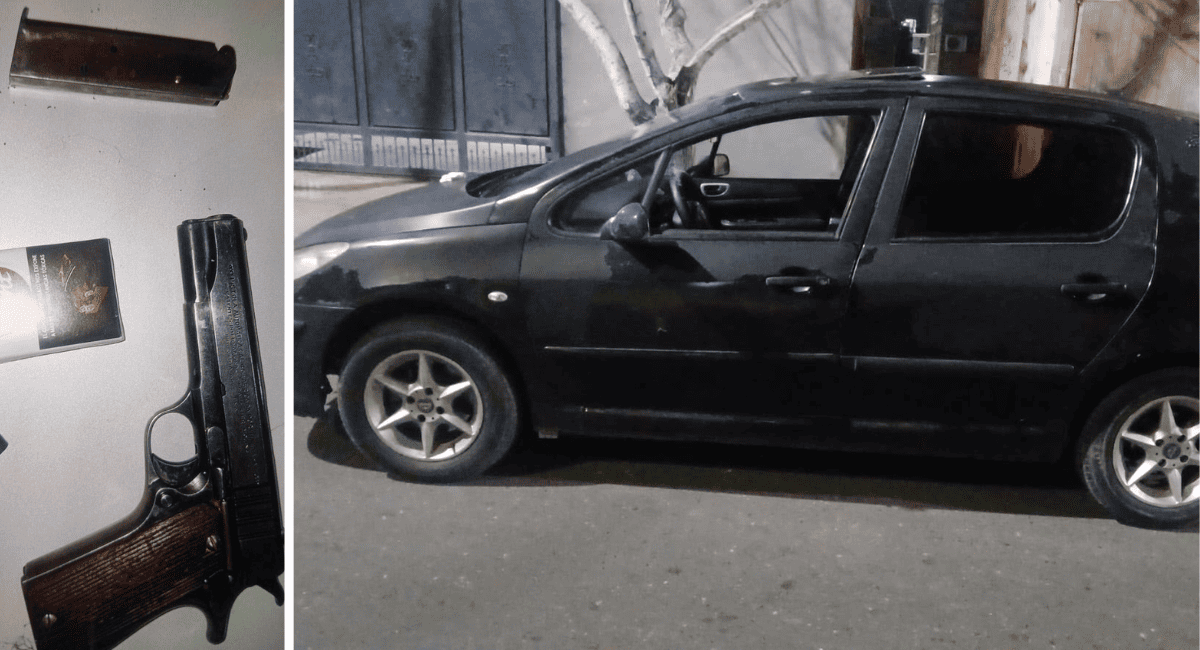 Cayeron tres sospechosos en Sarmiento: hacían maniobras peligrosas en un auto y les hallaron un arma