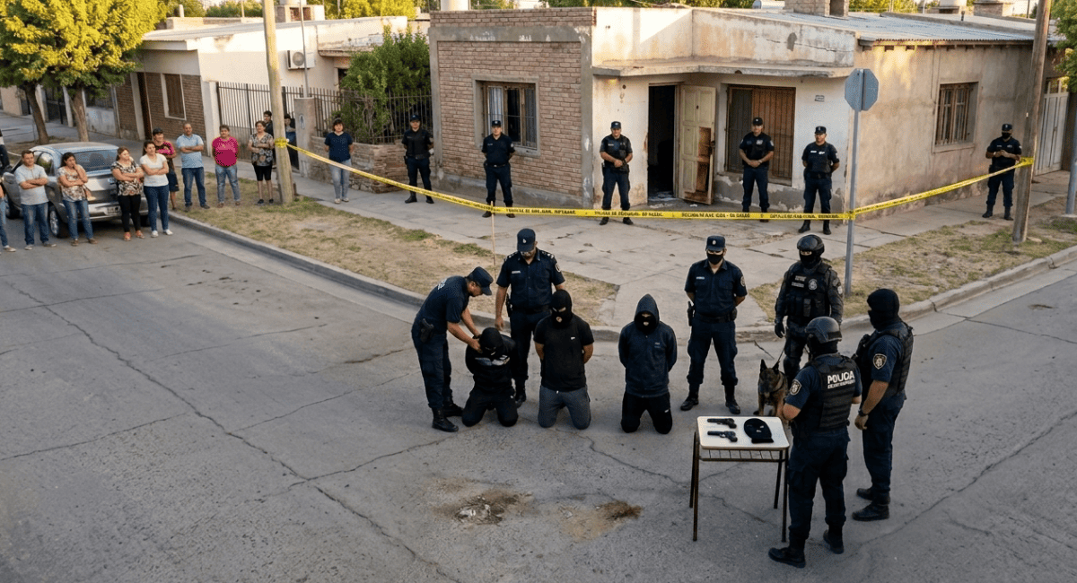 Capital: Cayeron tres hombres y una mujer acusados de copar una casa a punta de pistola