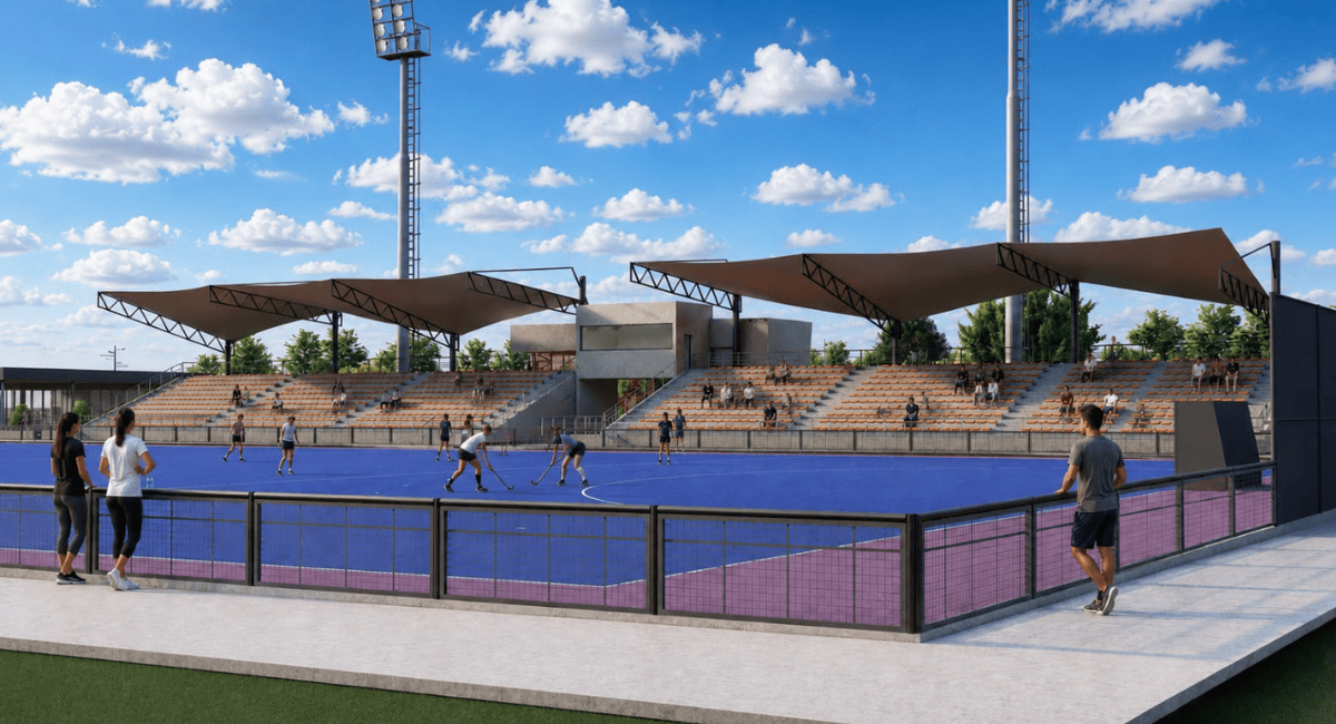 Orrego anunció la construcción del primer Estadio de Hockey sobre Césped