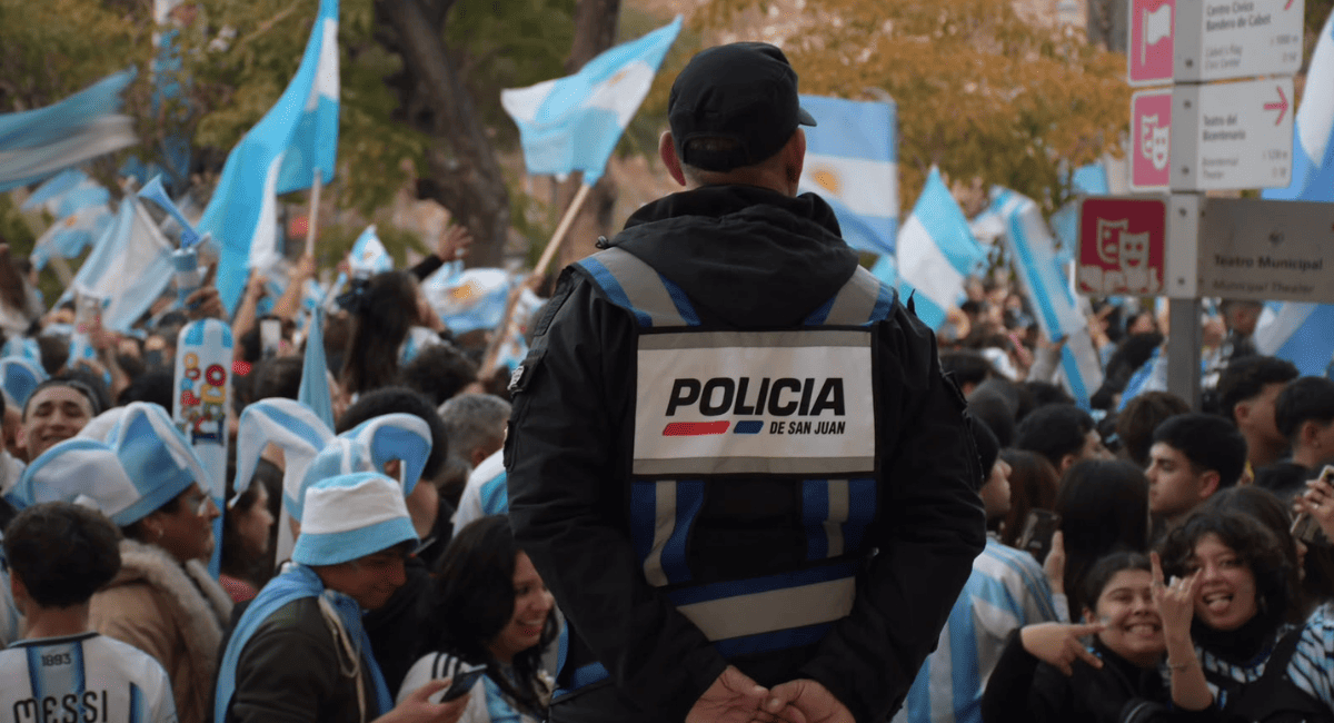 San Juan: 30 mil almas coparon el centro por la Selección y el operativo policial dejó 24 detenidos