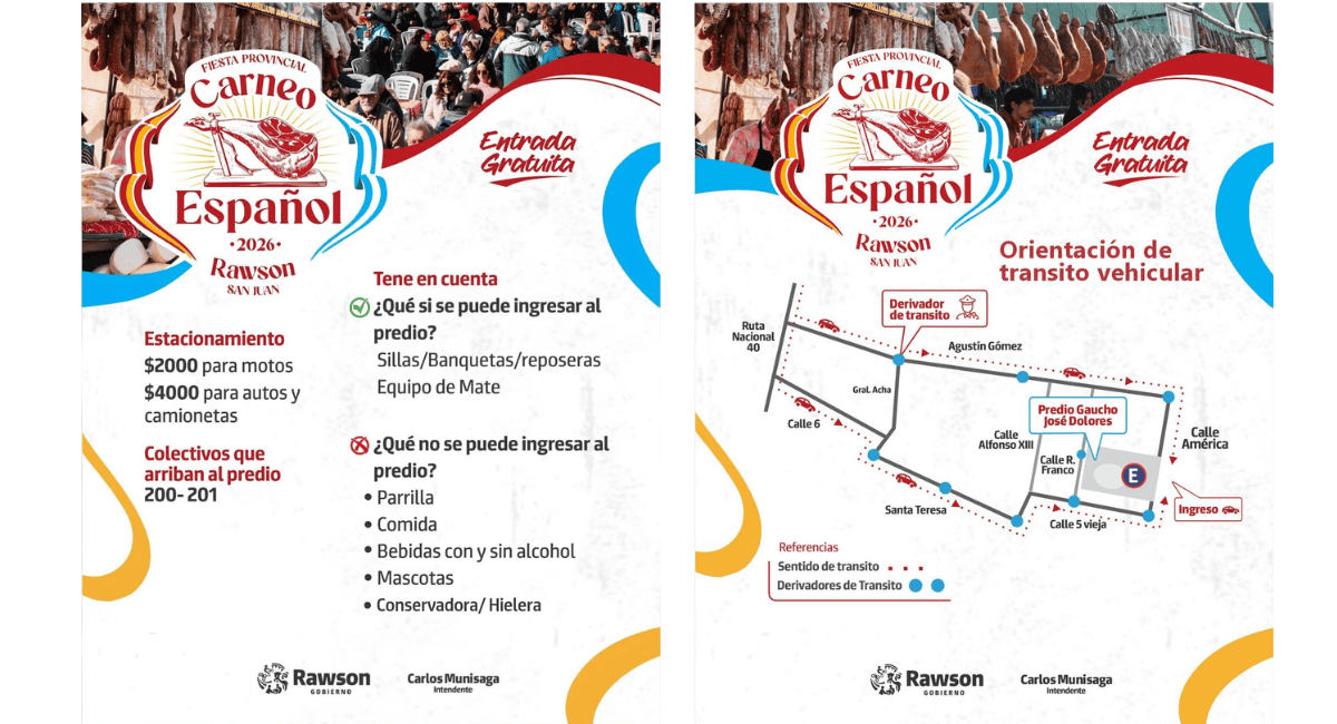 Rawson vive la gran Fiesta Provincial del Carneo Español 2026 en el Médano de Oro