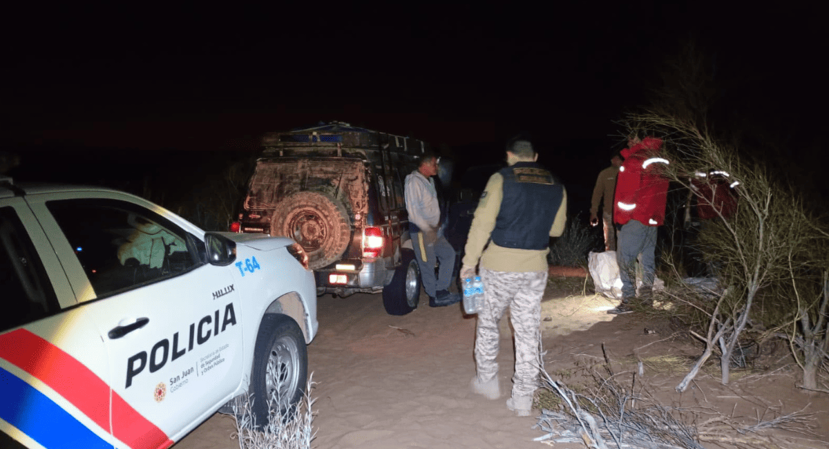 Más de 24 horas perdidos en el campo, rescataron sanos y salvos a una familia de Chimbas