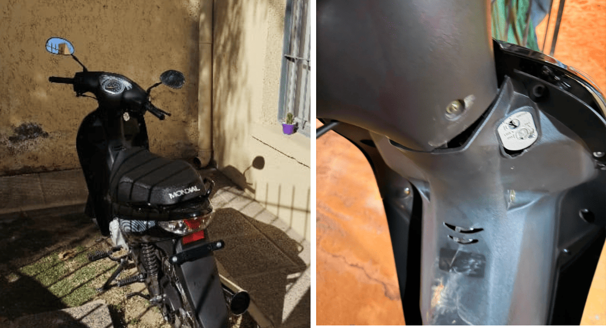 Detienen a un hombre de 45 años que intentaba desarmar una moto robada en Santa Lucía