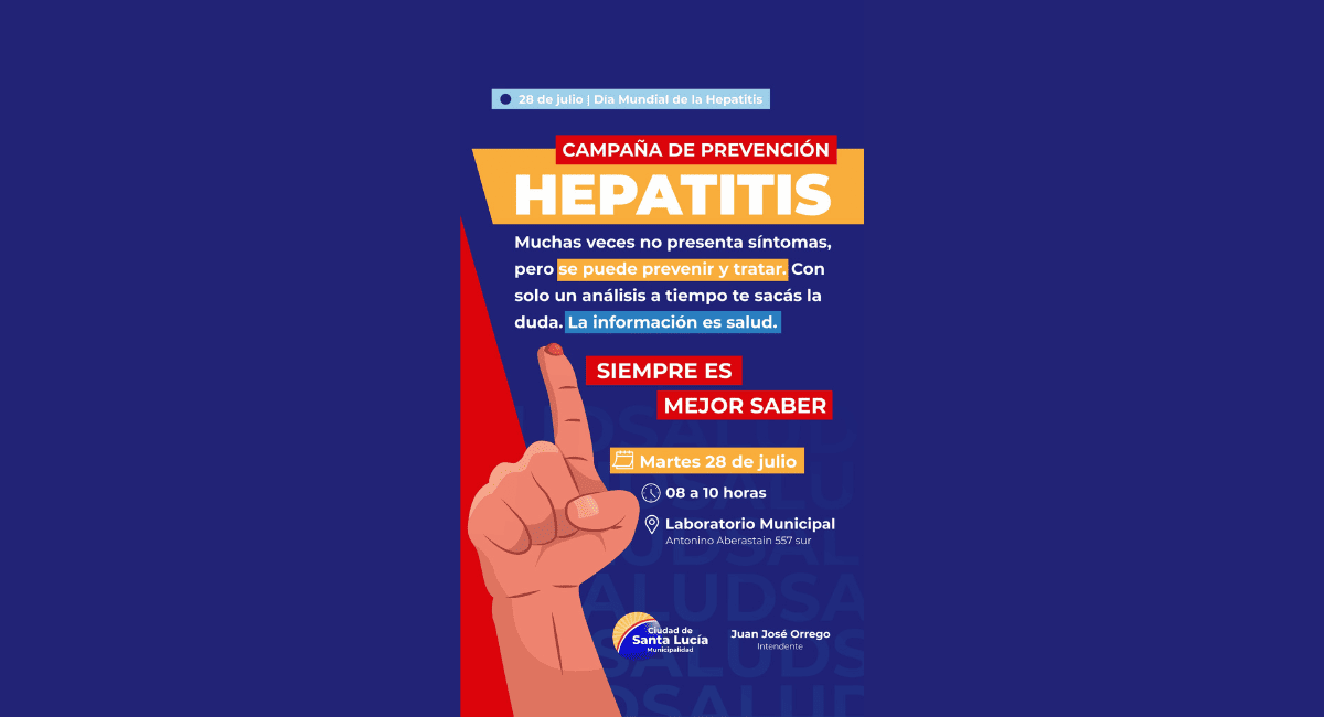 Santa Lucía lanza un operativo gratuito de detección y prevención de hepatitis