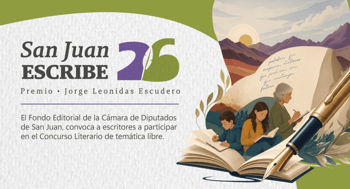 «San Juan Escribe 2026»: extendieron el plazo para participar hasta el 31 de agosto